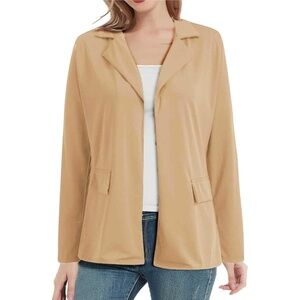 Amazon Long Sleeve‎ Open Front Knit Blazer Jacket Size Large